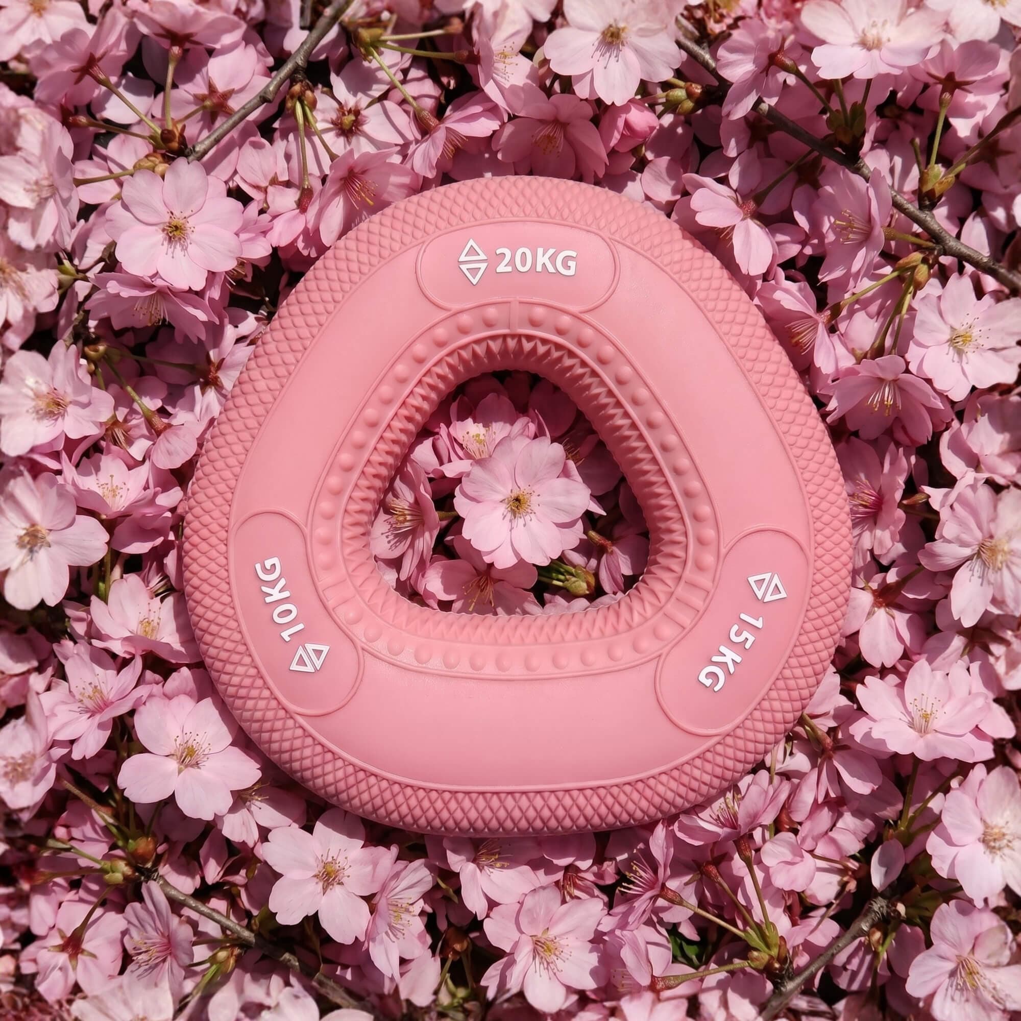 Blossom pink grip ring, 10–20kg, on cherry blossoms
