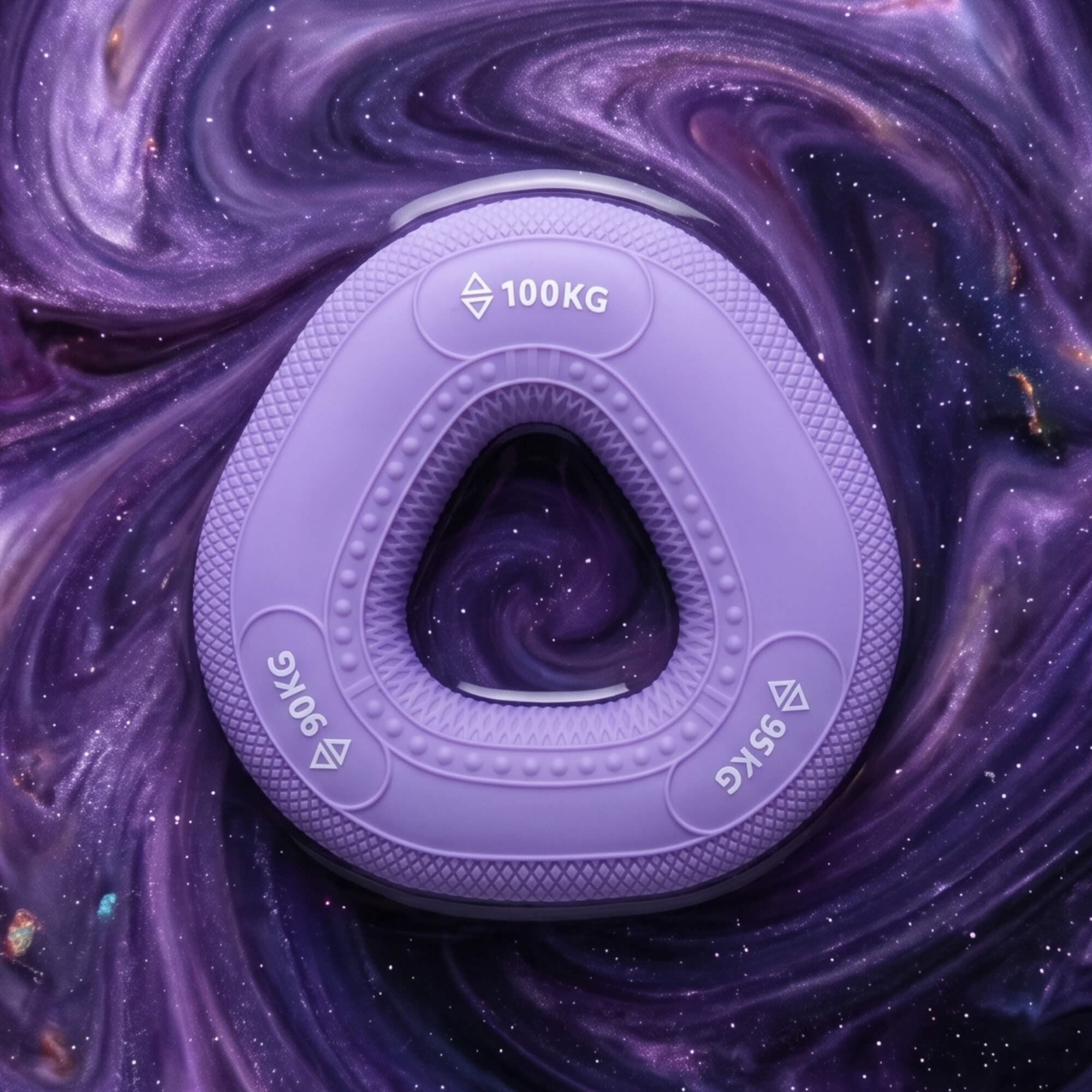 Singularity lavender grip ring, 90–100kg, on a cosmic swirl