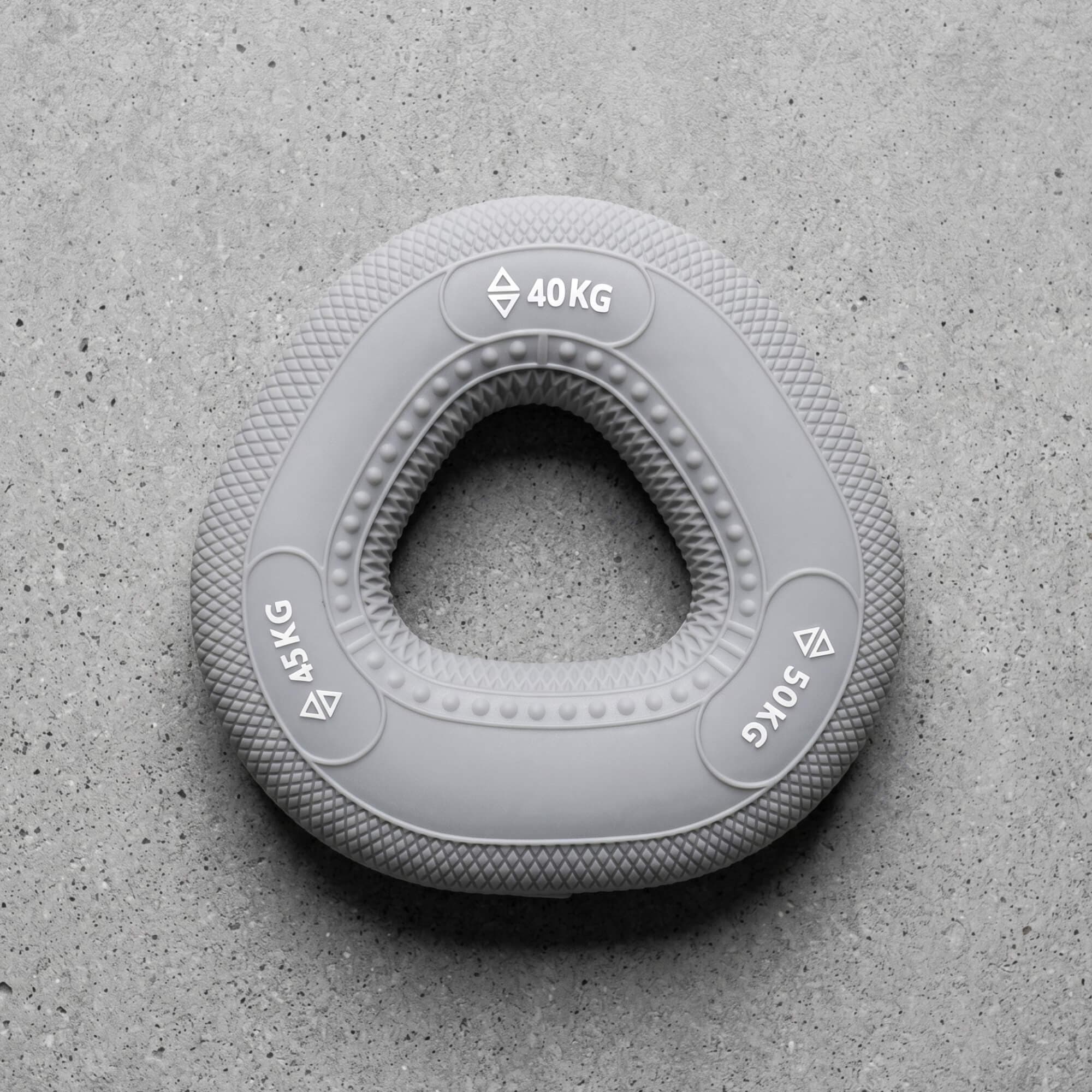 Slate grey grip ring, 40–50kg, on concrete